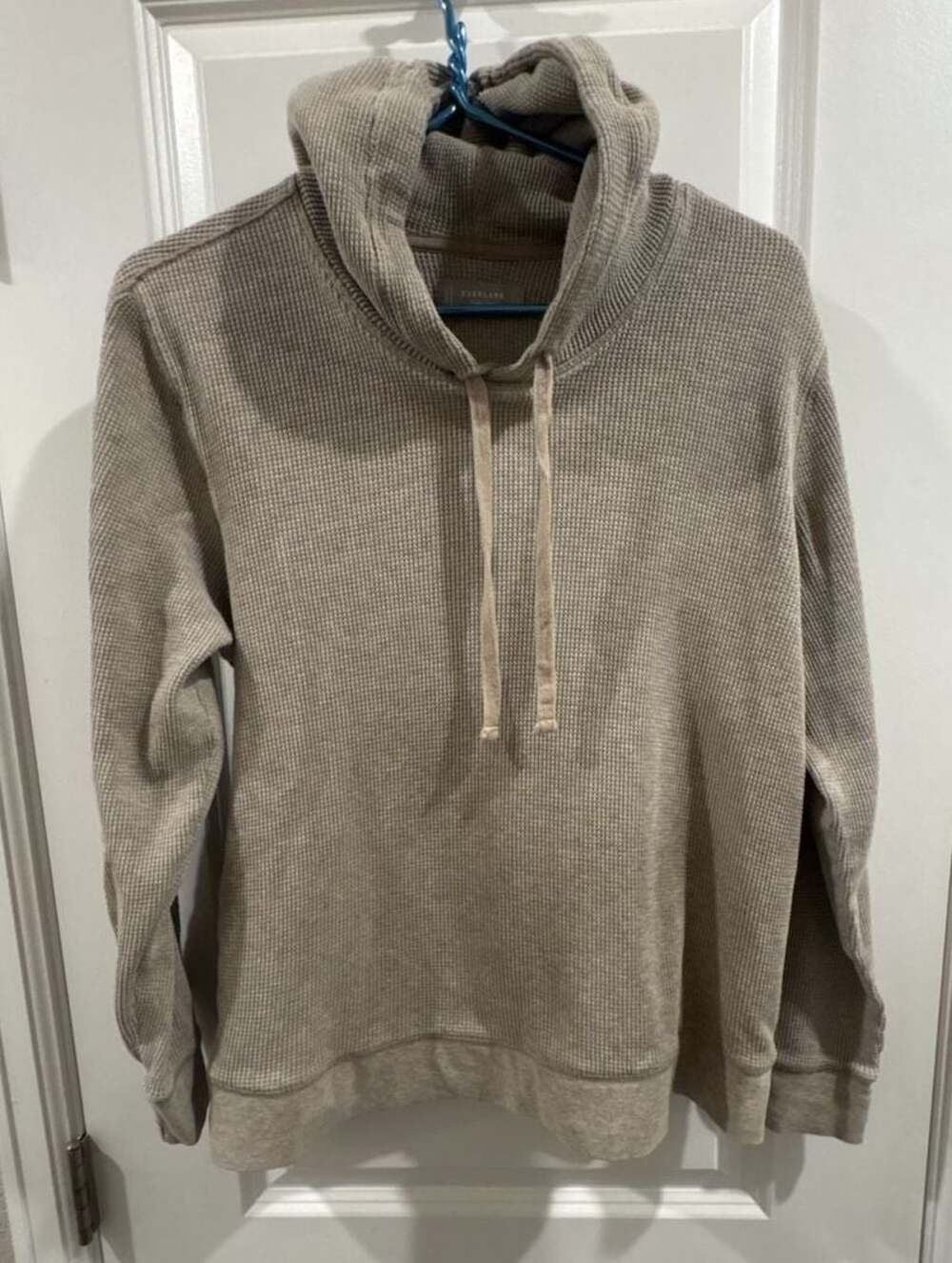 Everlane Organic Cotton Waffle Knit Drawstring Hoodie